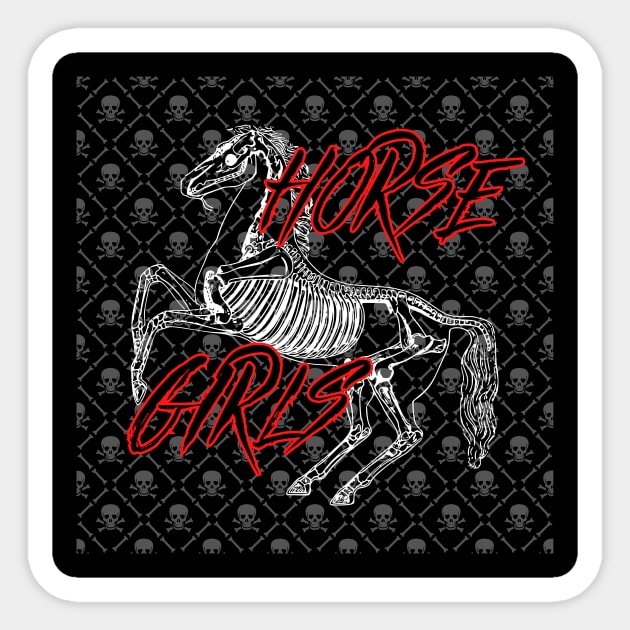 Skeletal Horse Sticker by Horse Girls